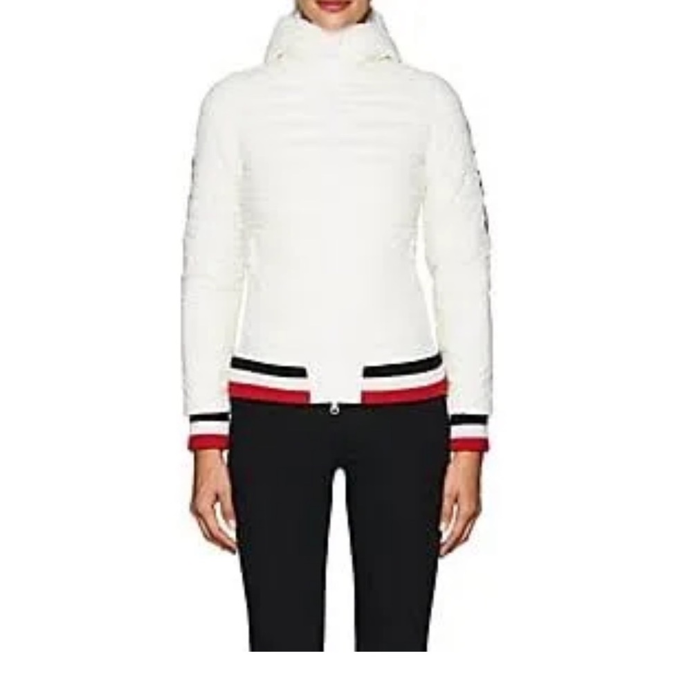 Rossignol Woman’s White Cyrus Channel Quilted Jacket Size 42 (Large/10 US)